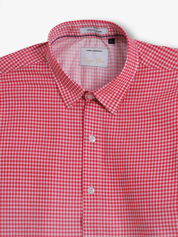 RIVER BLUE shaded pink cotton shirt