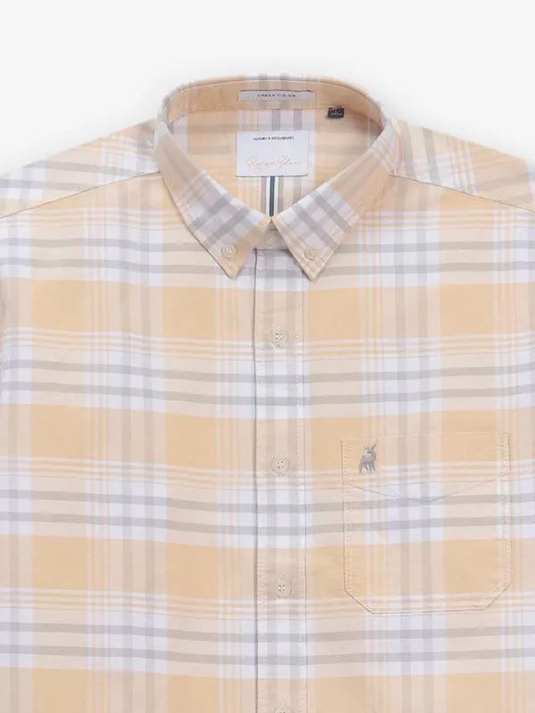 RIVER BLUE yellow cotton shirt