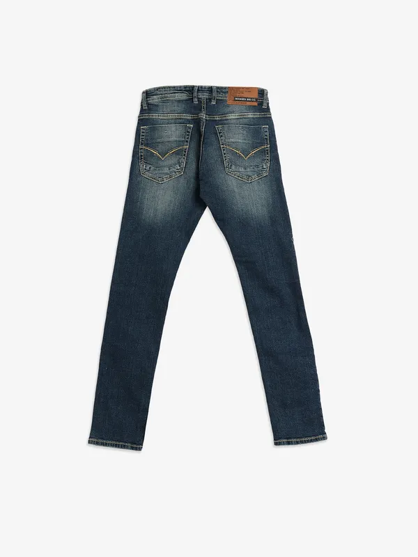 ROOKIES blue denim ripped jeans