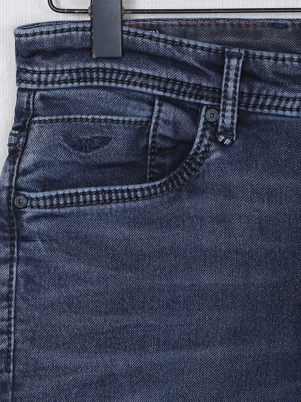 Rookies blue denim washed jeans