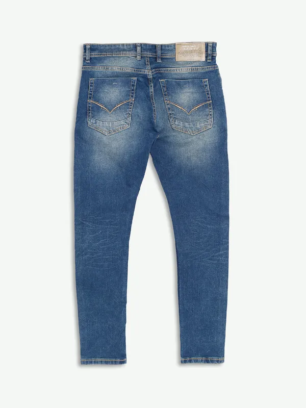 Rookies blue slim fit washed jeans