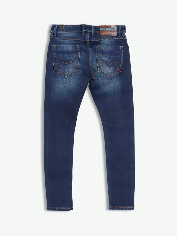 Rookies dark blue jeans with slim fit