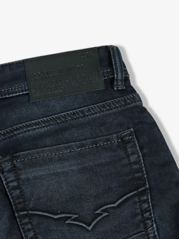 Rookies dark navy washed lennon fit jeans