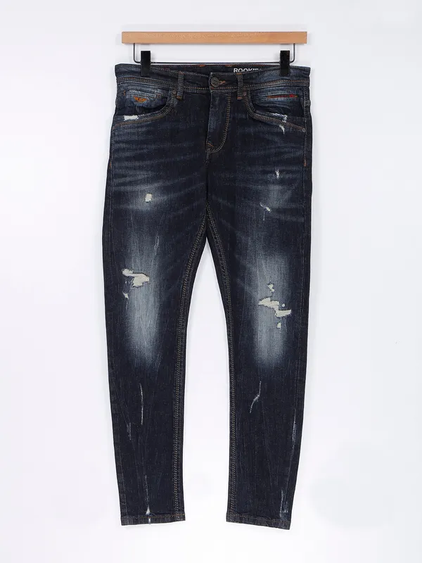 Rookies navy slim fit jeans