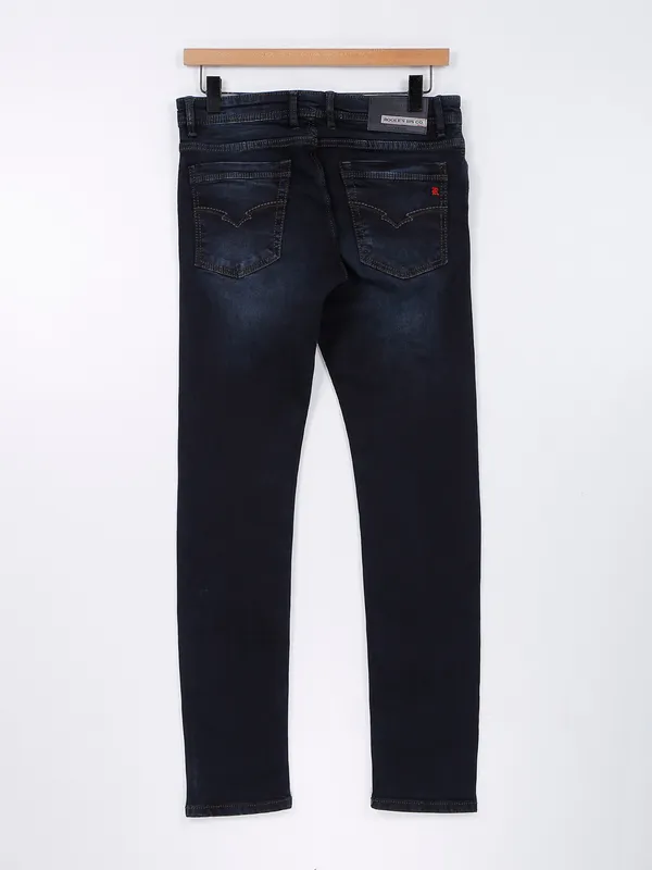 Rookies navy washed jeans