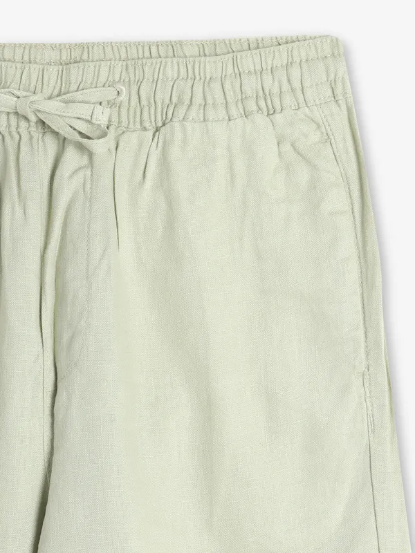 ROOKIES pista green solid track pant