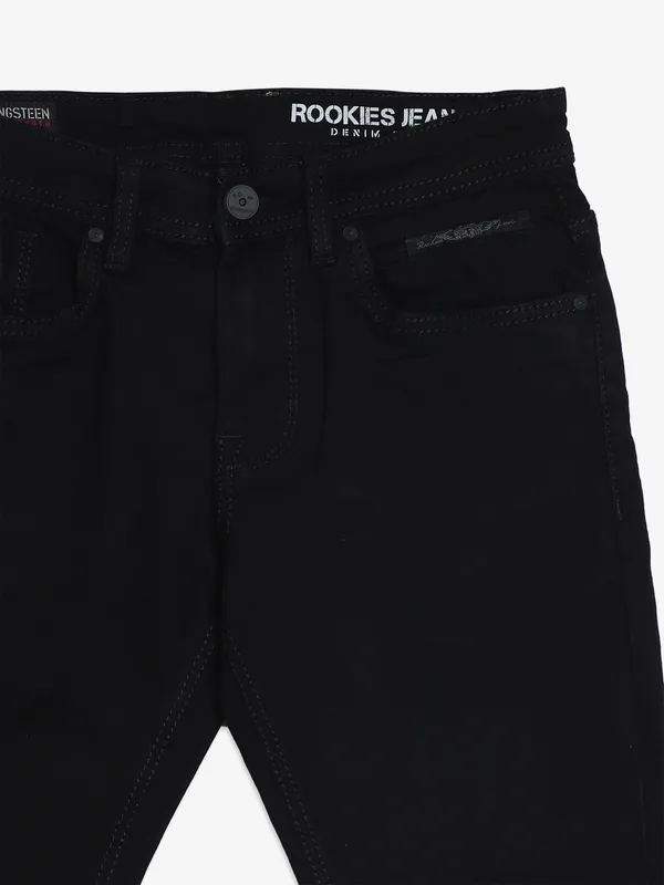 ROOKIES solid black springsteen fit jeans