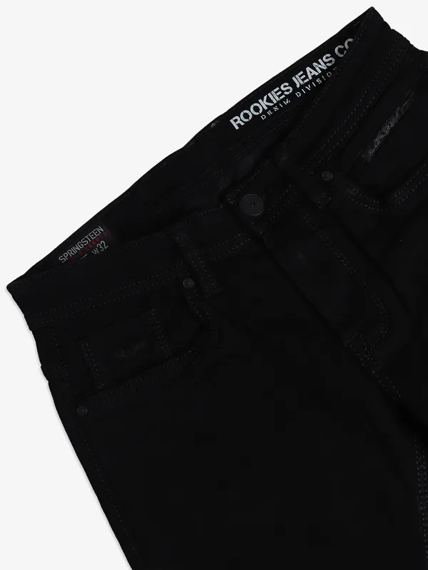ROOKIES solid black springsteen fit jeans