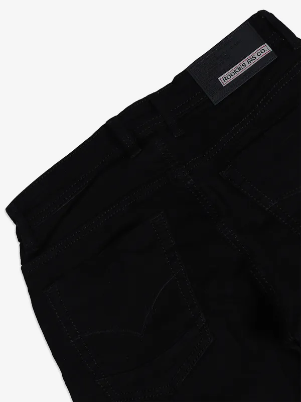 ROOKIES solid black springsteen fit jeans