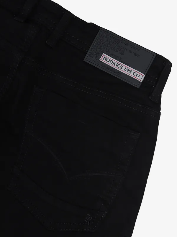 ROOKIES solid black springsteen fit jeans
