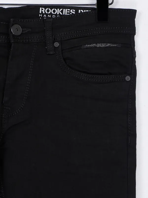 Rookies solid jeans in black