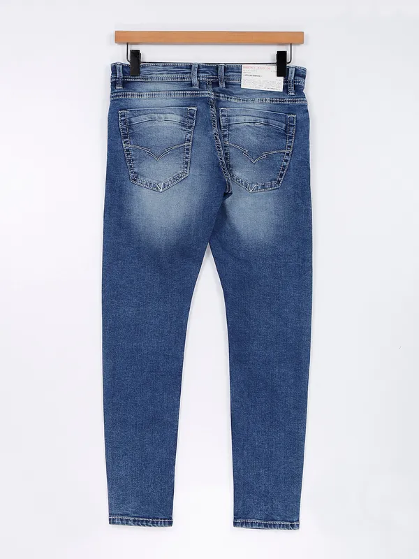 Rookies washed blue casual jeans