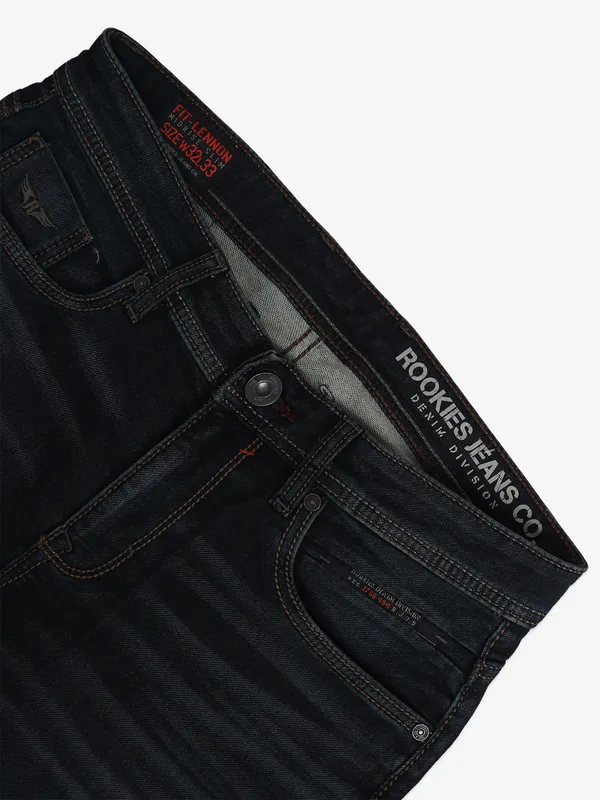 ROOKIES washed navy lennon fit jeans