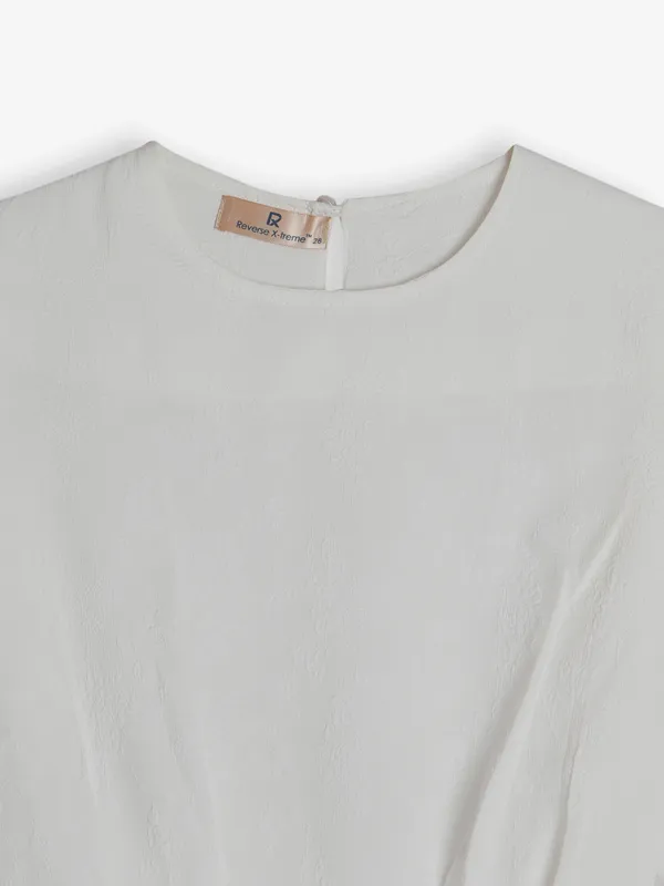 Roxy cotton white plain top