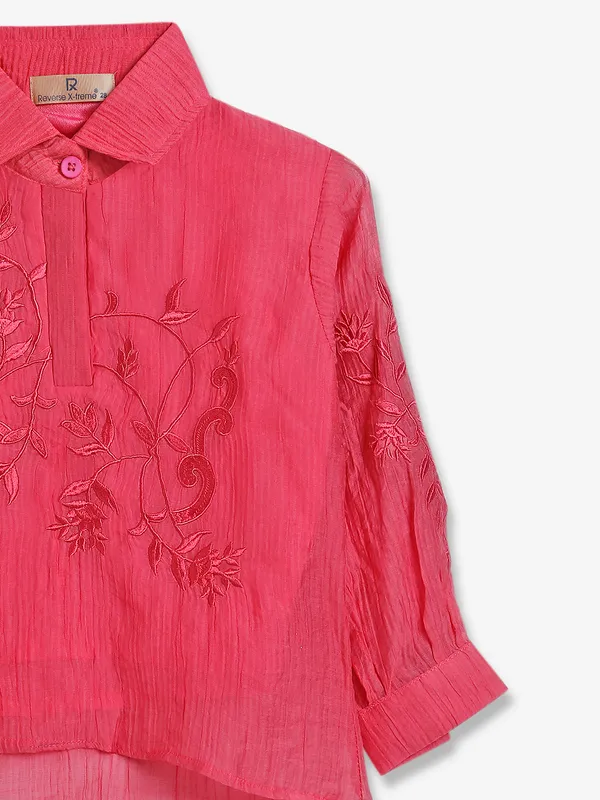 Roxy pink cotton top