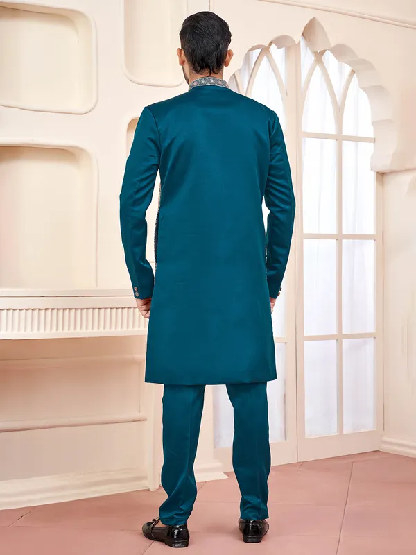 Royal rama green indo western for receptions