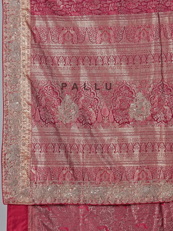 Royal wine tissue silk saree