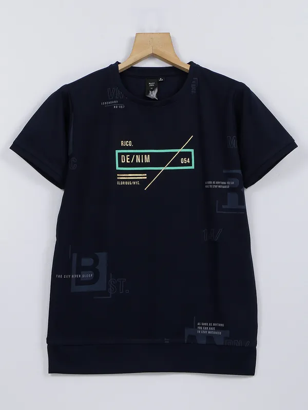 Ruff black cotton t shirt