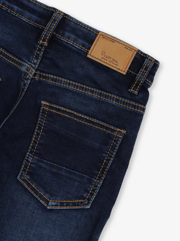 RUFF dark blue denim washed jeans for boys