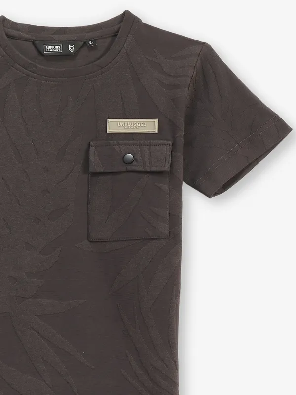 RUFF dark grey cotton t-shirt