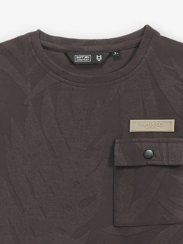RUFF dark grey cotton t-shirt