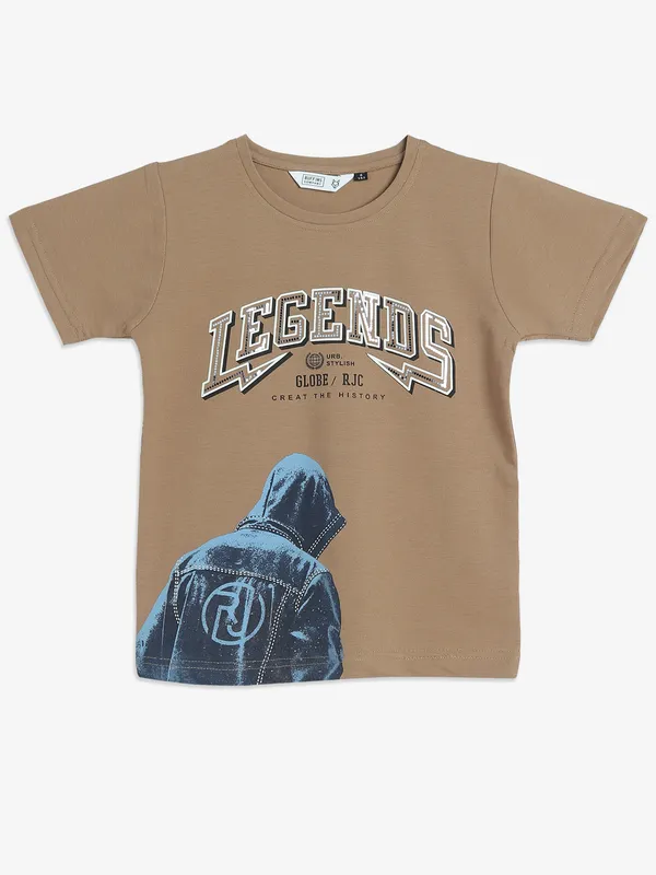 RUFF khaki cotton t-shirt