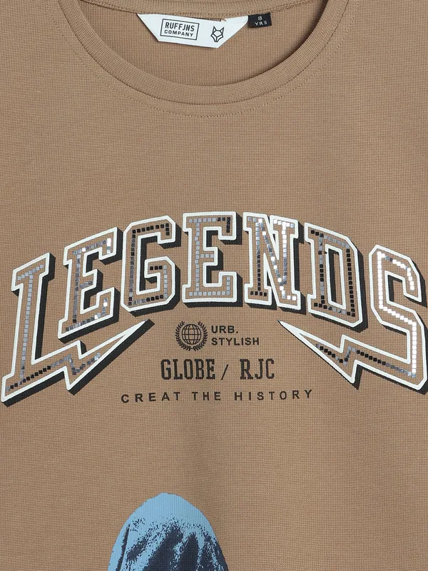 RUFF khaki cotton t-shirt