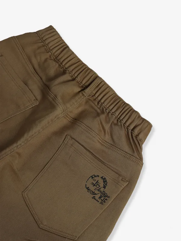 Ruff khaki solid shorts