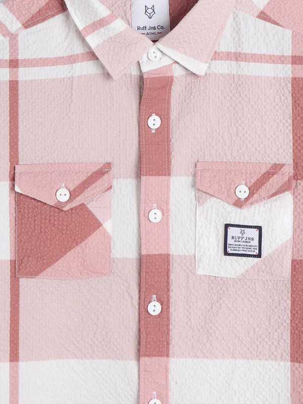 Ruff latest brown checks shirt
