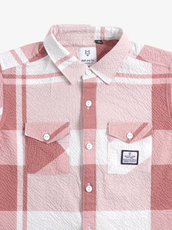 Ruff latest brown checks shirt