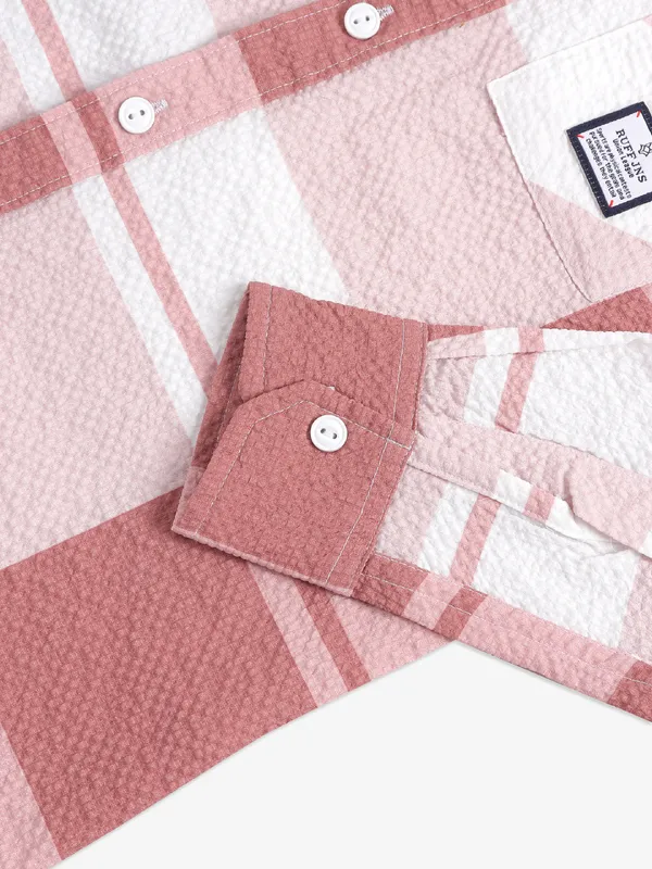 Ruff latest brown checks shirt