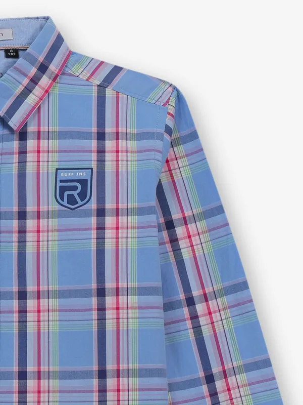 RUFF light blue checks shirt