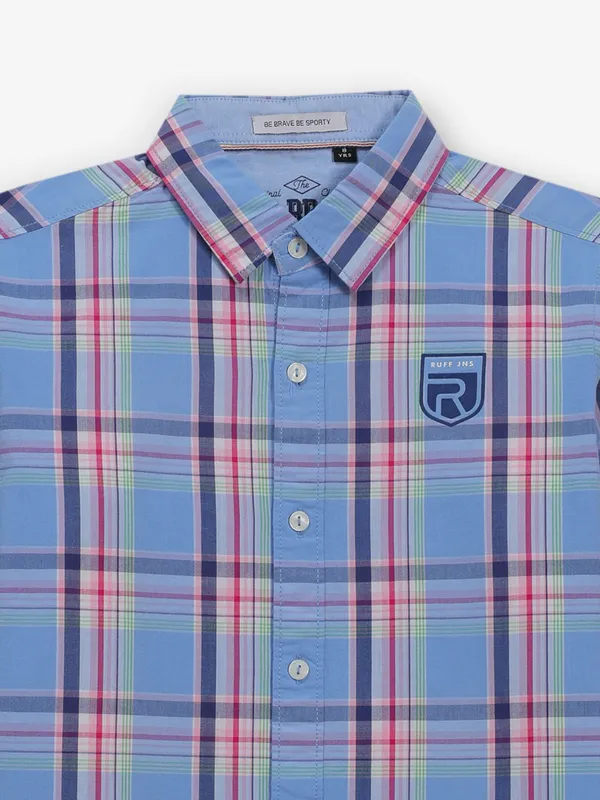 RUFF light blue checks shirt