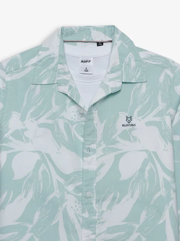 Ruff light green printed shirt