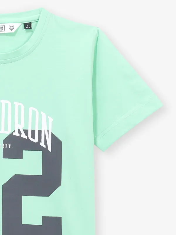 RUFF mint green cotton t-shirt for boys