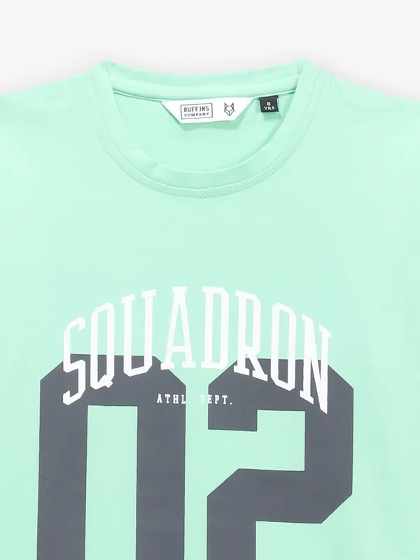 RUFF mint green cotton t-shirt for boys