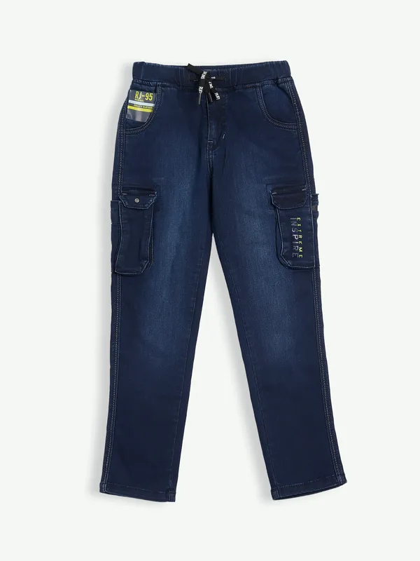 Ruff navy washed jeans