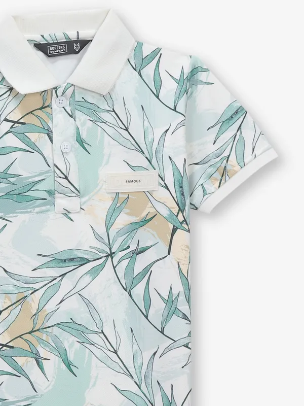 RUFF off-white printed cotton t-shirt