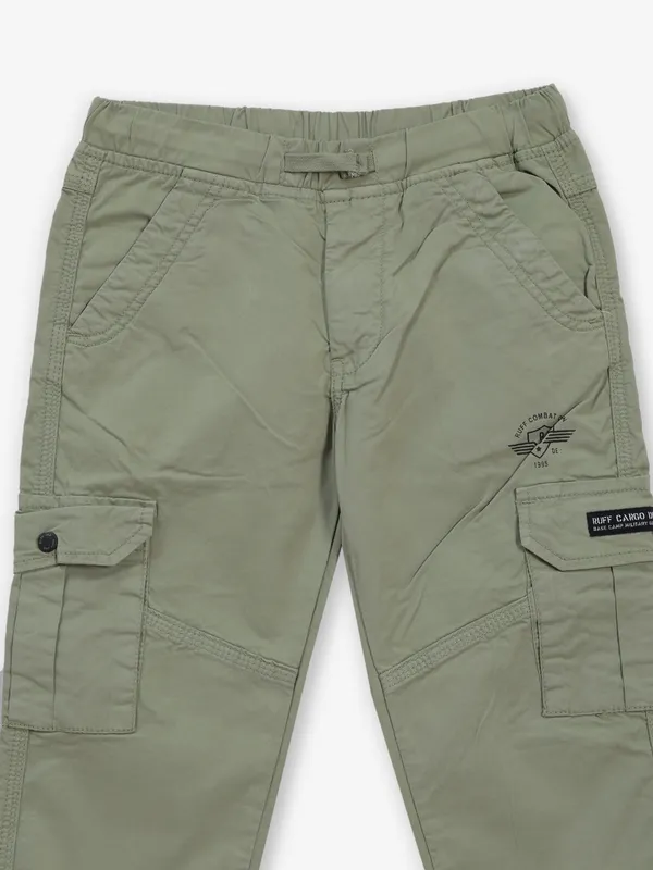 RUFF pista green cotton cargo for boy