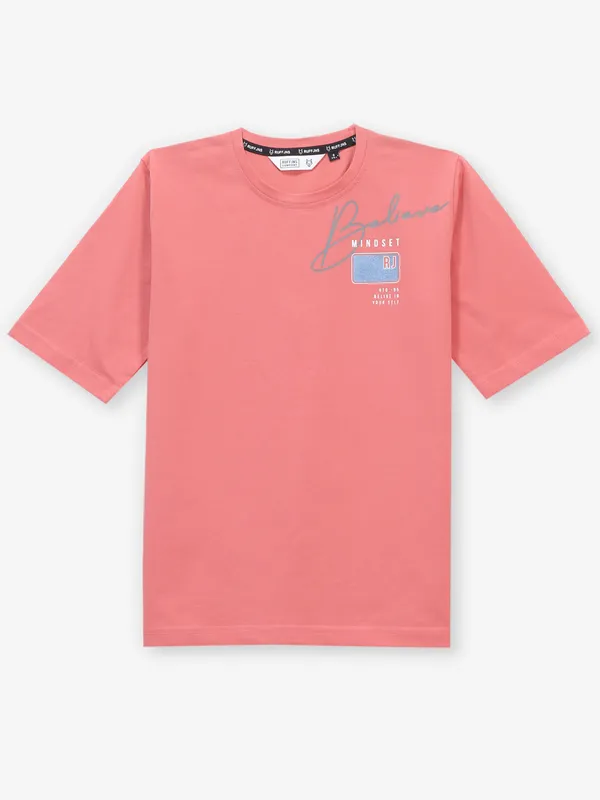 RUFF printed carrot pink t-shirt for boys