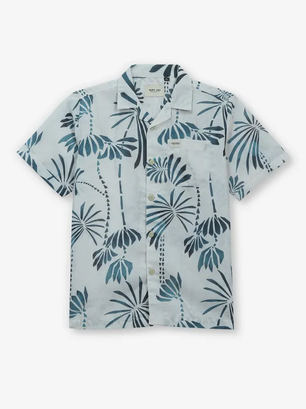 RUFF printed off-white cotton shirt
