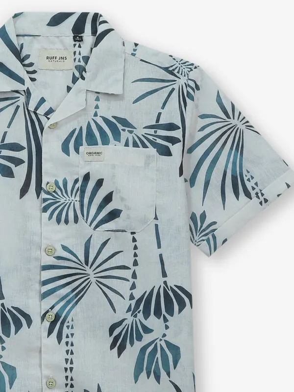 RUFF printed off-white cotton shirt
