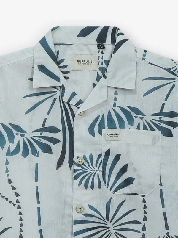 RUFF printed off-white cotton shirt
