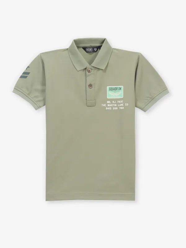 RUFF printed olive cotton boys t-shirt
