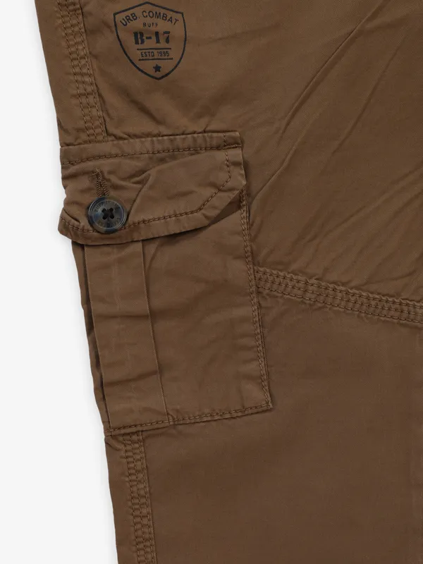 RUFF solid brown six pocket cargo