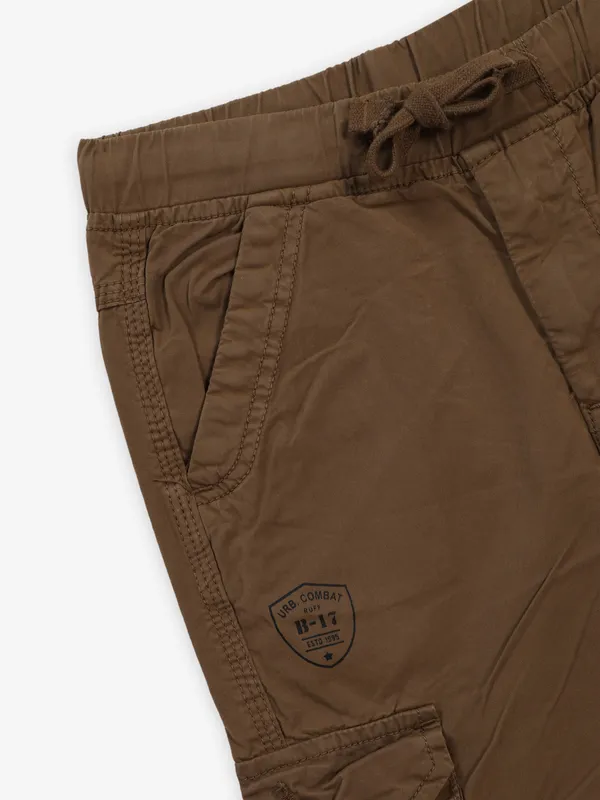 RUFF solid brown six pocket cargo