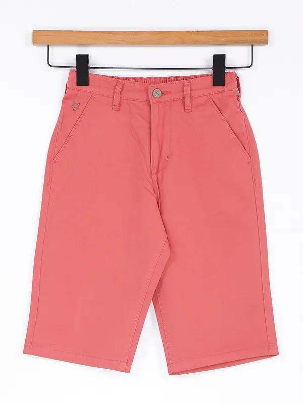 Ruff solid peach hue shorts