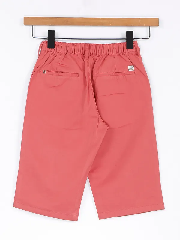 Ruff solid peach hue shorts