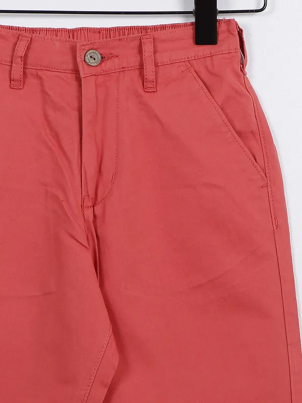 Ruff solid peach hue shorts