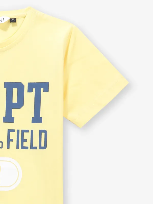 RUFF yellow printed t-shirt for boys